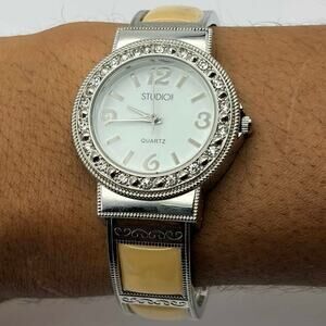 Yellow Studio Time Cuff Watch